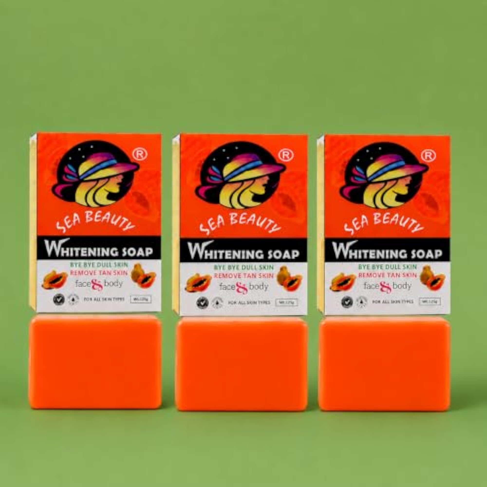 Whitening Soap with Papaya, Lemon & Aloe Vera Extracts Pack of 3